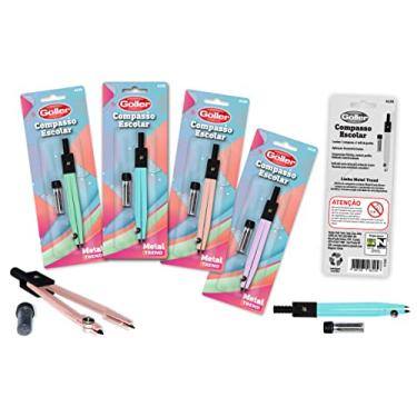 Imagem de Compasso escolar metal trend blister com 1 pç