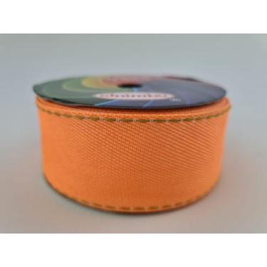 Imagem de Fita Jeans Sinimbu Laranja Cor13 Neon - 38mm / 10 metros