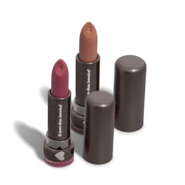 Imagem de Combo Batons: Hidratante Nude Nudelina 3,8g + Alta Pigmentação Mate Ma