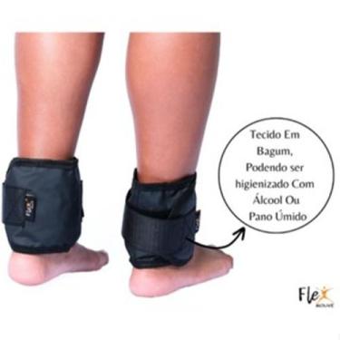 Imagem de Kit Par Caneleira Peso Tornozeleira 1kg + 2kg + 3kg Exercício Musculaç
