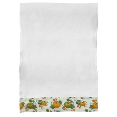 Imagem de Pano de Prato Algodão Personalizado Com Barrado Estampado Alta Absorçã