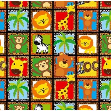 Imagem de Bobina de Papel para Embrulho de Presente 40cmx100m Infantil - SAO JOA