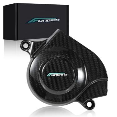 Imagem de Funparts Sur Ron Capa de motor, fibra de carbono, proteção de motor de motocicleta, capa para bicicleta suja elétrica Surron Sur Ron Light Bee X/S/L1E Segway X260 X160