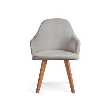 Imagem de Cadeira Para Mesa De Jantar Manuela linho Cinza 101