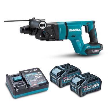 Imagem de Makita Hr007Gm201 Martelete 28Mm A Bateria 40Vxgt + Dc40Ra