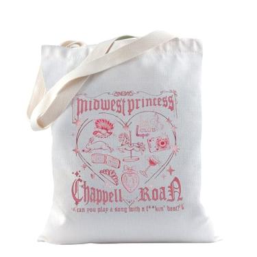 Imagem de TSOTMO Midwest Princess Tote Bag for Music Lovers Missouri Gift LGBT Music Fan Pop Concert Pride Sapphic Gift, Centro-Oeste