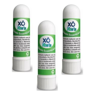 Imagem de Inalador Óleos Essencais Uso Nasal Alívio Congestão Kit C/3 - XÔ Ites,