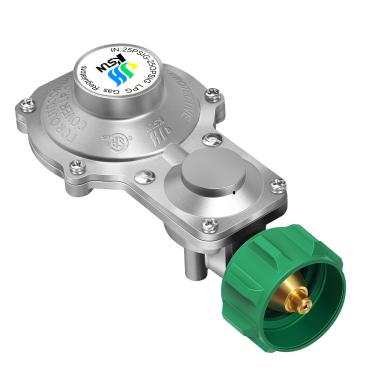 Imagem de GasSaf Regulador De Propano De 2 Estágios, Qcc 1 E Conexão Npt Fêmea De 3/8" Para Rv, Gerador, Fogão De Acampamento, Churrasqueira A Gás, Aquecedor - Certificado Csa