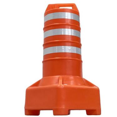 Imagem de Cone Barril sinalizador de Tráfego Brasil Sinal, Laranja / Branco