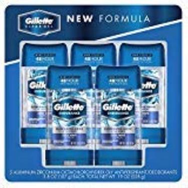 Imagem de Desodorante Gillette Endurance Gel Transparente Cool Wave 112 ml (5x)
