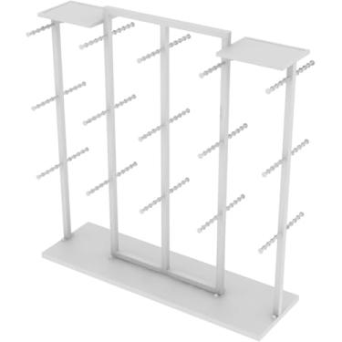 Imagem de Vestuário Ferroviário Vestuário Loja De Lingerie Sutiã Shorts Display Stand, Trilho De Roupas Industrial Comercial Piso Metal Underwear Rack, Trilhos Suspensos Para Roupas, A, 130x40x135cm