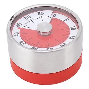 Imagem de Timer de cozinha Red Alert Alerta prático Timer de cozinha magnética para cozinha lição de casa de casa correndo abs de design visual cronômetro de contagem regressiva para uso de