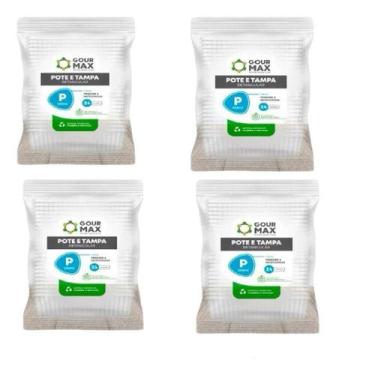 Imagem de 96un Vasilhas Descartável 350ml Congelador/Microondas Sem Bisfenol - G