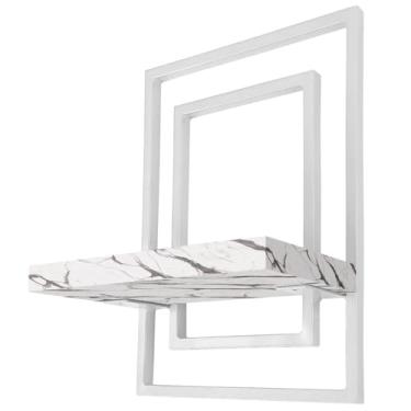 Imagem de Prateleira Quadro Nicho de Parede Decorativo Torun - branco/vulcano
