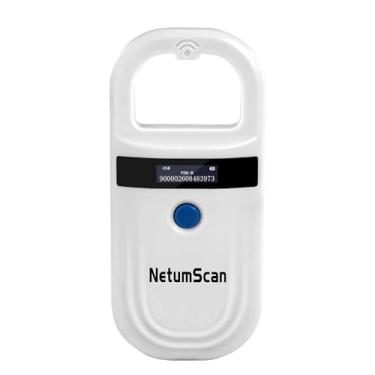 Imagem de NetumScan Leitor de microchip Bluetooth para animais de estimação, leitor de microchip RFID EMID portátil para animais de estimação, scanner recarregável, armazenamento de dados, scanner de etiquetas