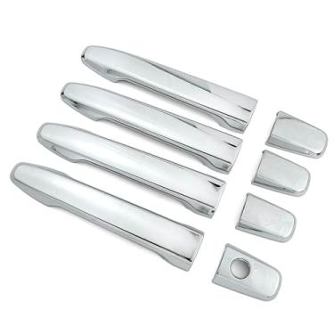 Imagem de Dakitita Acabamento de tampa de maçaneta externa cromada para Mitsubishi Outlander 2007-2020 Lancer 2008-2017 RVR ASX Outlander Sport 2011-2021 acessórios de decoração (sem orifícios para chaves