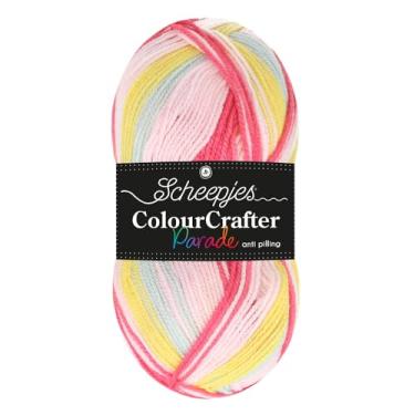 Imagem de Scheepjes Fio Color Crafter Parade - 100 g em festa pastel 602 | Fio acrílico premium para artesanato para tricô e crochê