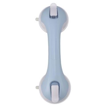 Imagem de Barra de Handicap de Handicap, Forte Copo Sucção Fácil Identificador Banho Chuveiro Segura Resistente Ao Deslizamento Resistente a Idosos para Banheira (Azul e branco)