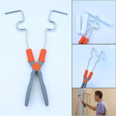 Imagem de Rolo de Pintura Duplo Pintar Parede Inteligente Sem Sujeira Casa Criat