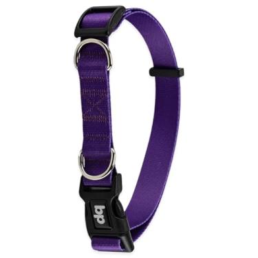 Imagem de Basic Pet Coleira Para Cachorro Cães Premium Tamanho Porte Grande Médio Pequeno (Roxo, M)