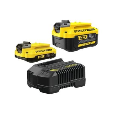 Imagem de Kit de Baterias da Stanley SCB224CK-BR com Carregador Bivolt e Bateria