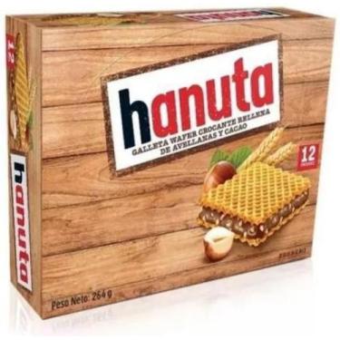 Imagem de Wafer Hanuta Creme De Avela Com Cacau Ferrero C/12 Unidades - Ferrero 