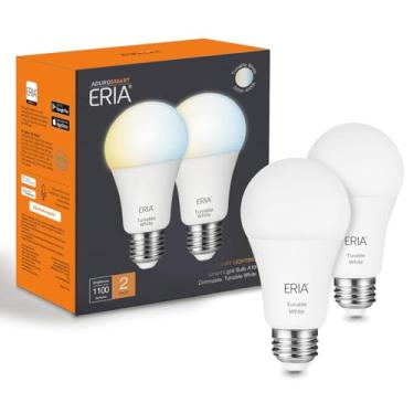 Imagem de ERIA Lâmpadas Inteligentes, A19 Zigbee, Branco Ajustável Extra Brilhante, Funciona, Hue*, Smartthings, Ha, Amazon Echo (4ª Geração), Alexa, Ha, Google Assistente (Pacote Com 2)