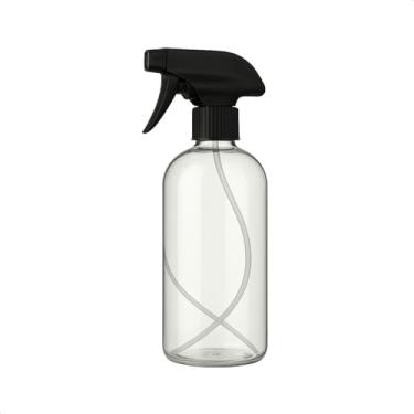 Imagem de Frascos Borrifador Spray Pulverizador com Válvula Multiuso Transparente 500ml (Preto, 1)