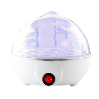 Imagem de Cozedor de Ovos Portátil Elétrico Cozinha à Vapor 110v/220v(Branco,110v)