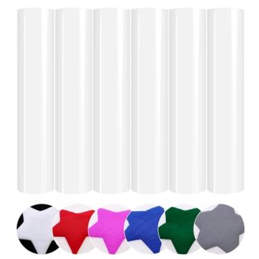 Imagem de HTVSTD Transferência De Calor Em Vinil 3D Branco - 30,5 Cm X 25,4 Cm, 6 Peças, Estampa Htv, Para Camisetas