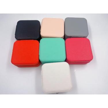 Imagem de KIT 12 pcs Porta Jóias Portátil Caixinha Bolsa de Armazenamento Colar Brincos Anéis(12unidades cor variado)