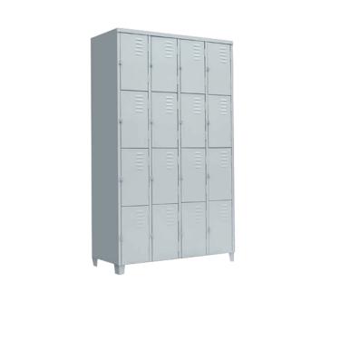 Imagem de Armário Roupeiro De Aço Vestiário 16 Portas Locker 