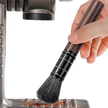 Imagem de Escova de café expresso, ferramenta de escova de café expresso antiderrapante, escova de pó expresso flexível, escova de limpeza de moedor de café macio para cozinha, estúdio, cafeteria, mercado