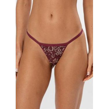 Imagem de Calcinha Fio Duplo String de Renda Bicolor - Gimara, GG, Sensuale