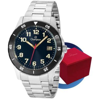 Imagem de Relógio Champion Masculino Analógico Original Pulseira de Aço Prata Vi