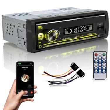 Imagem de Som Auto Rádio Automotivo Aparelho MP3 para Carro Entrada USB SD Aux B