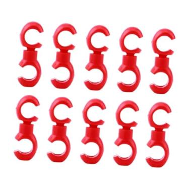 Imagem de predolo 10 Peças de Grampos para Cabos de Bicicleta, Clipes Profissionais de Guia Rotativos, Cabos de Freio de Bicicleta, Cabos de Freio de Bicicleta para And, Vermelho