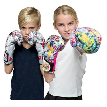 Imagem de Luvas de treinamento de boxe para crianças com bomba adesiva Sanabul, Fury fist, 4 OZ