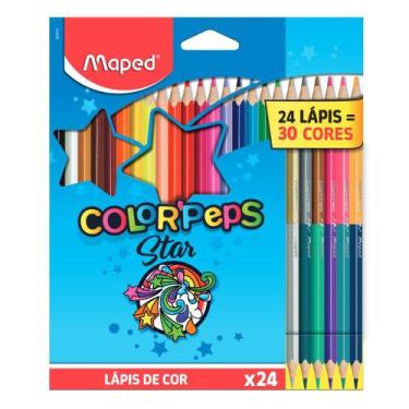 Imagem de Lápis De Cor ColorPeps Star 24 Unidades E 30 Cores  Maped
