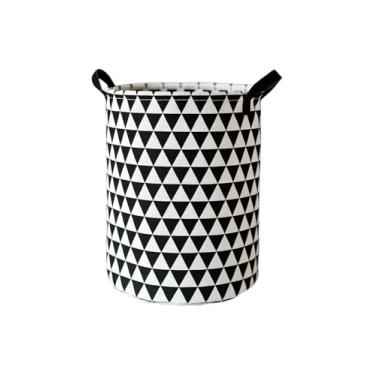 Imagem de Cesto Organizador Roupa Suja Dobrável Multiuso 20l (Triângulos)