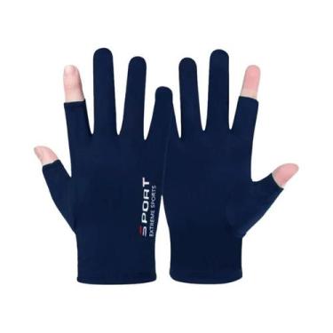 Imagem de Luvas de Ciclismo e Pesca Anti-UV - Proteção Solar, Antiderrapante e R