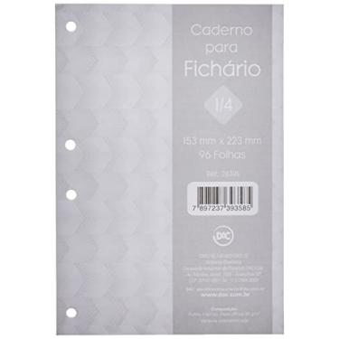 Imagem de Refil de Folhas para Fichário Colegial com 96 folhas Decoradas Dac Cinza