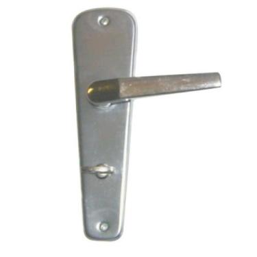 Imagem de Fechadura Banheiro Cromo Inox Acabamento Inox Broca 40 Eixo 53 Chave F