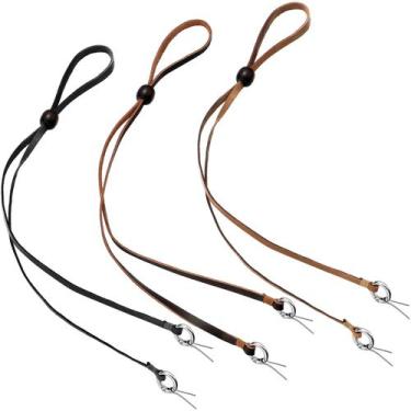 Imagem de Chapéu, alças de queixo, couro ondulado, 3 peças para homens e mulhere