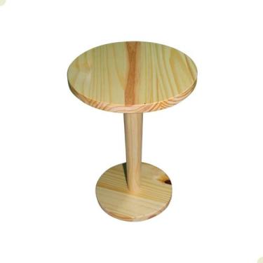 Imagem de Mesa de Apoio em Madeira para Sala Contemporânea 34cm - Beto Moveis, N