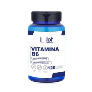Imagem de Vitamina B6 Piridoxina 120 cápsulas Sistema Nervoso Hormônios - LOT NU