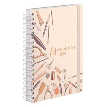 Imagem de Agenda Comercial Plus 2026 Manicure Conjunto Nude