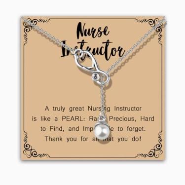 Imagem de MAOFAED Presentes de instrutor de enfermagem, colar de estetoscópio, presente de agradecimento para preceptor, professor, educador de enfermagem (instrutor de enfermagem)