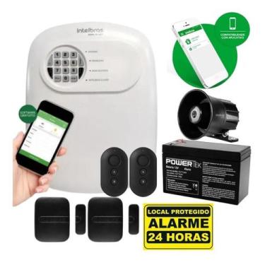 Imagem de Kit Alarme Intelbras ANM 24 Net c/ 2 Sensores Magnéticos Black  Segura