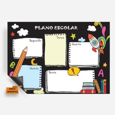 Imagem de Planner Imã de Geladeira - Quadro Lousa Magnética - Planejamento Mensal Semanal 20x30cm ou 30x40cm (26, 30x40cm)
